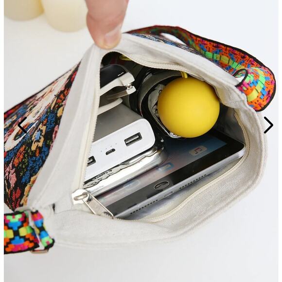 Ethnic Style Elephant Diagonal Canvas bag - Picture 2 of 3